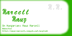 marcell mauz business card